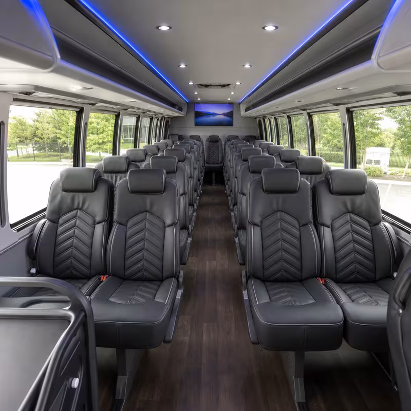 15-35 Passenger Minibus Interior
