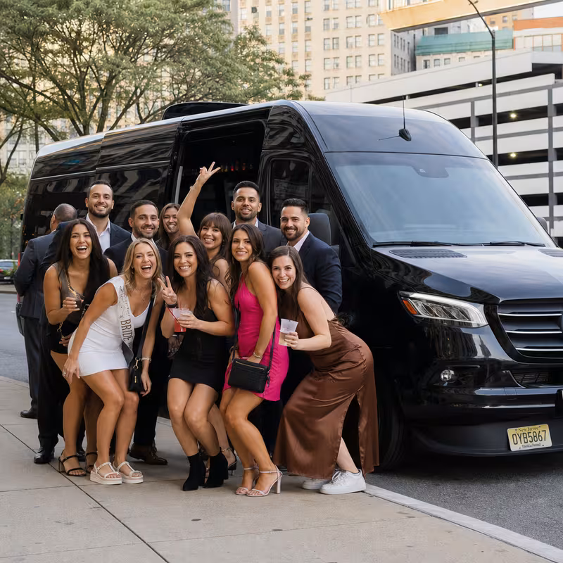 Newark Bachelor & Bachelorette Transportation fleet vehicle