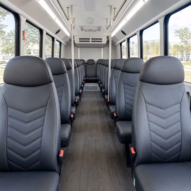 15-35 Passenger Minibus Interior