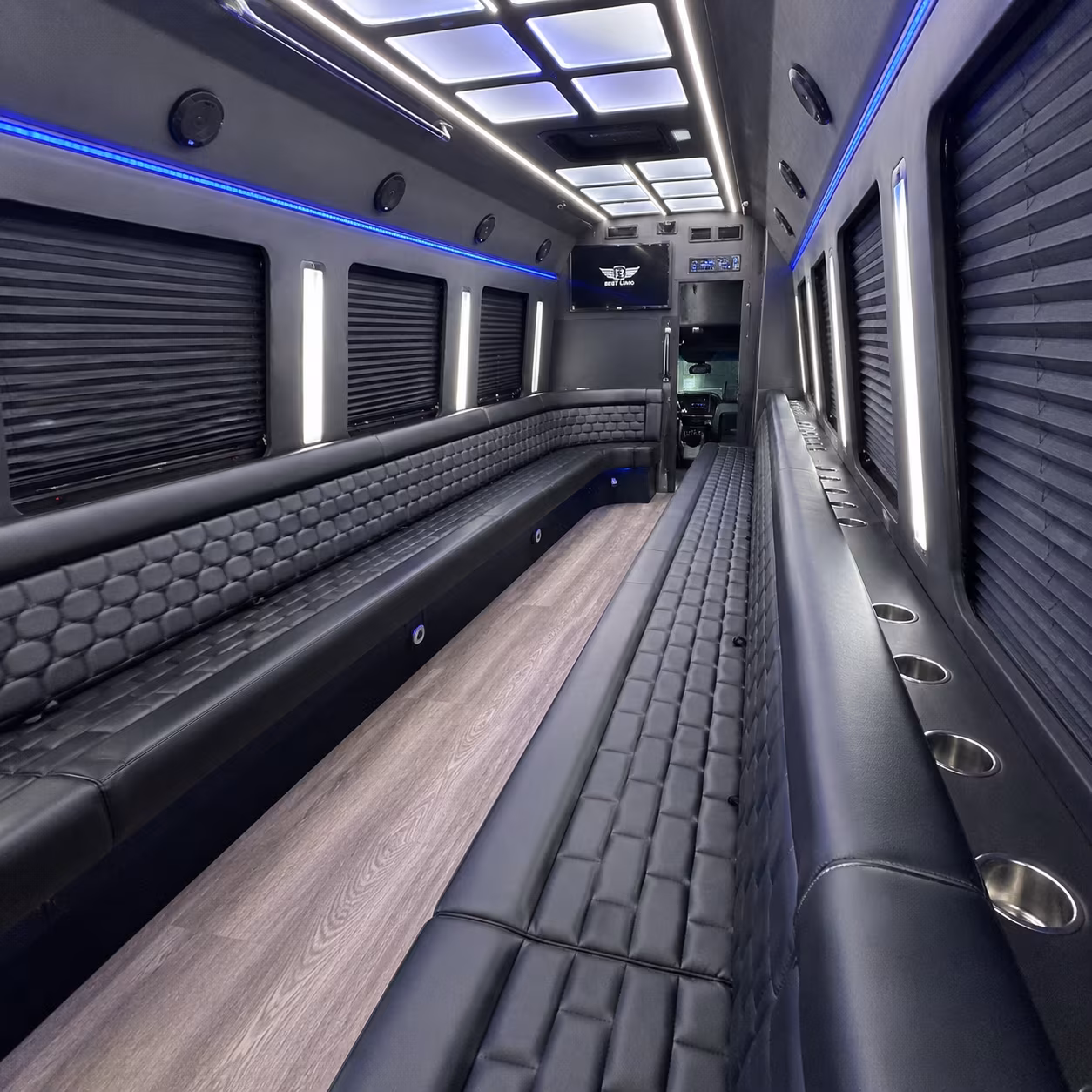 Newark Concert & Music Festival Transportation party bus exterior