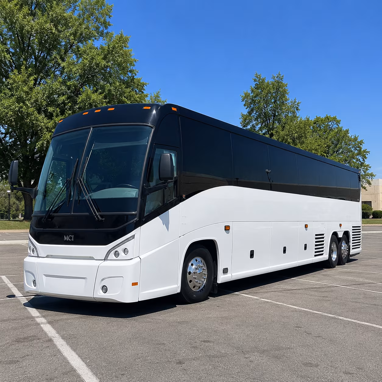Newark Corporate Transportation party bus exterior