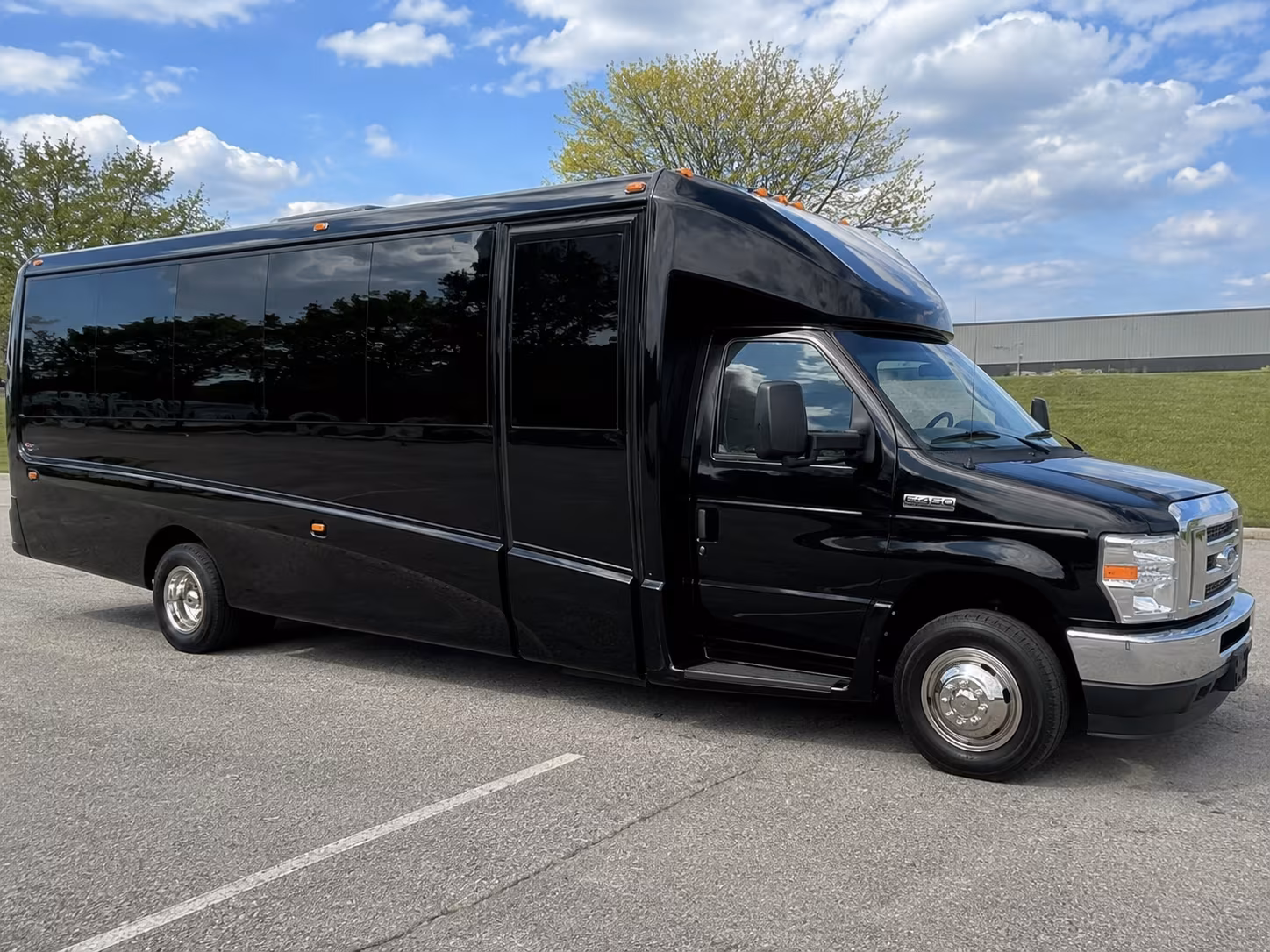 Newark Corporate Transportation party bus exterior