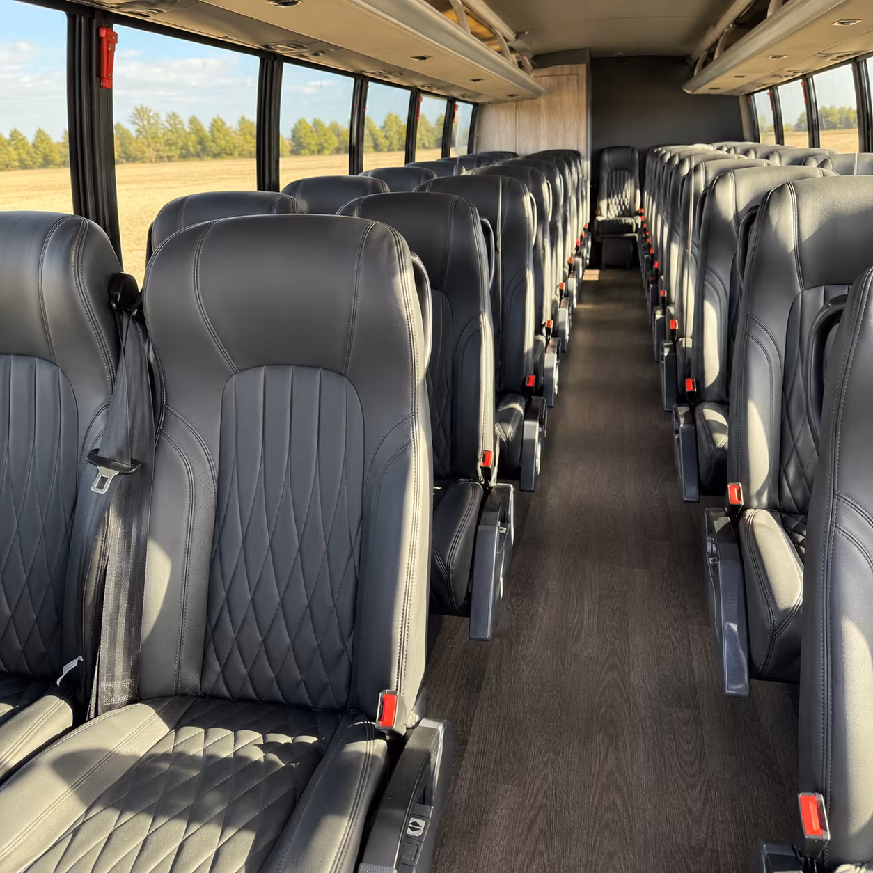 Newark Corporate Transportation party bus exterior
