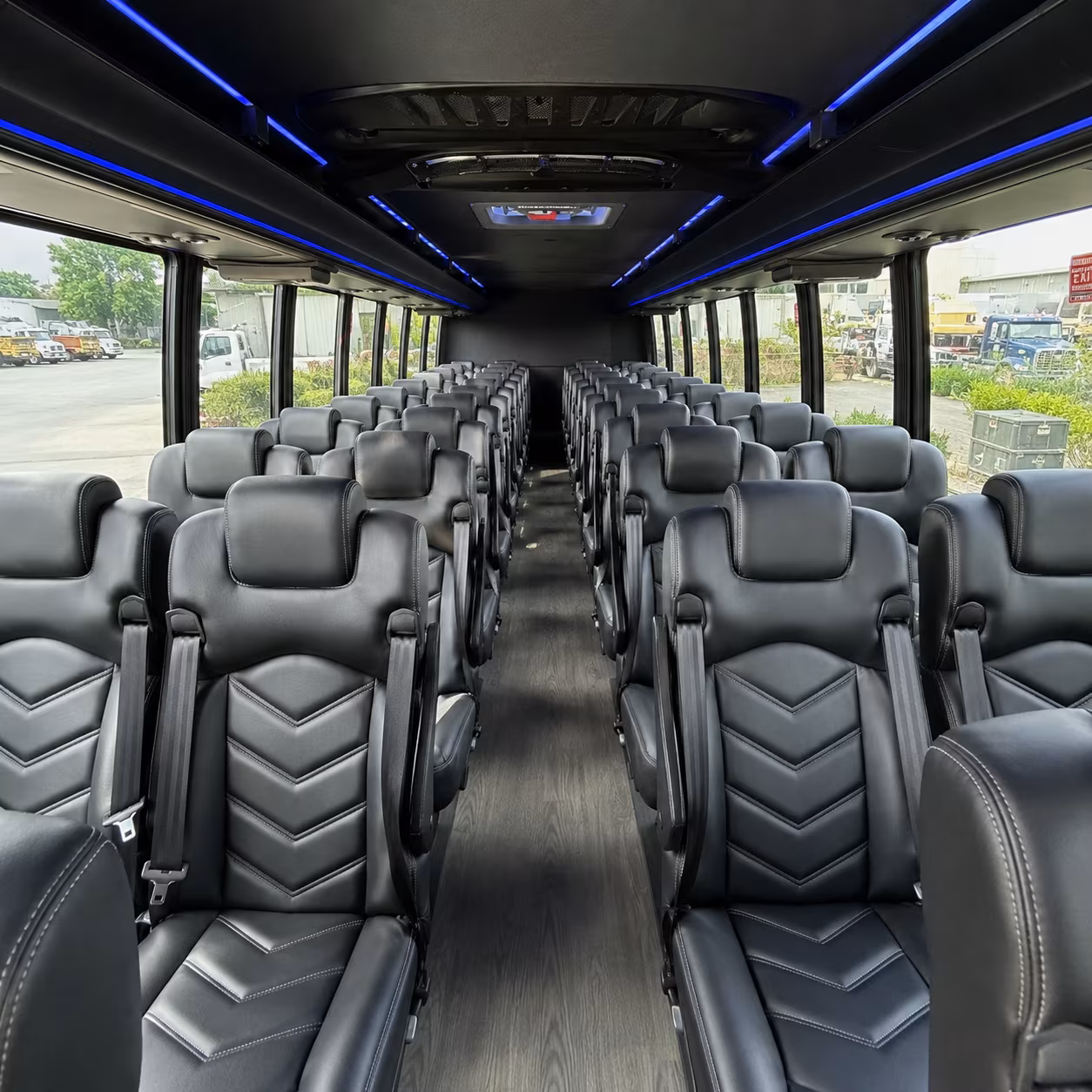 Newark Corporate Transportation party bus interior