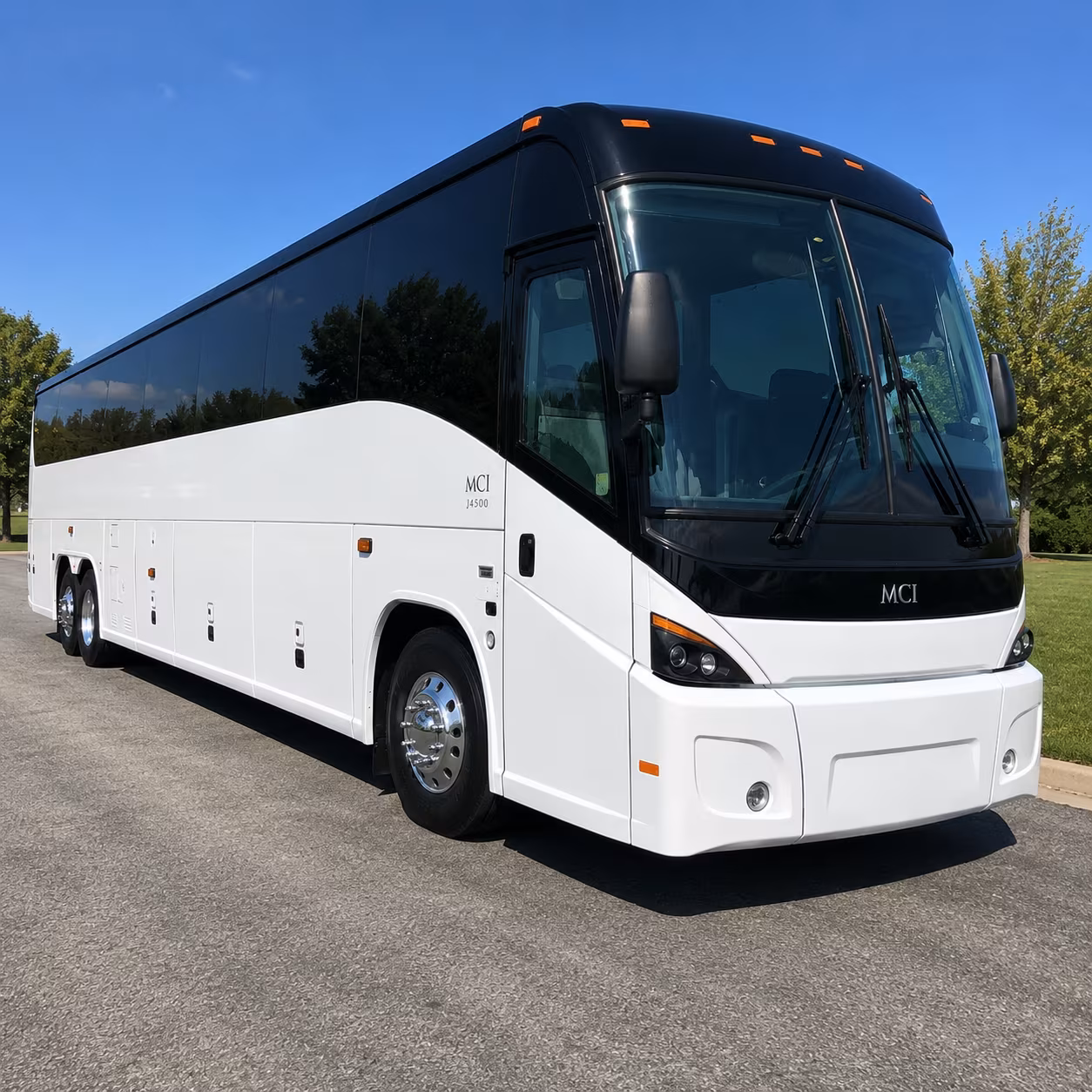 Newark School Event Transportation party bus exterior
