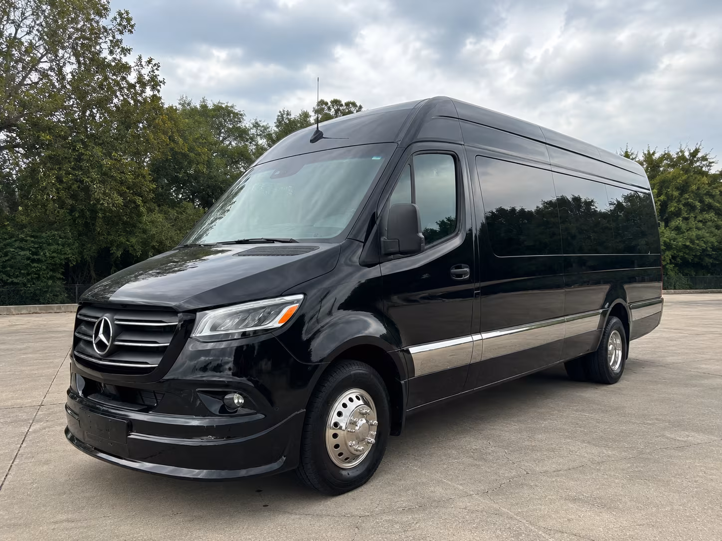 Newark School Event Transportation party bus exterior