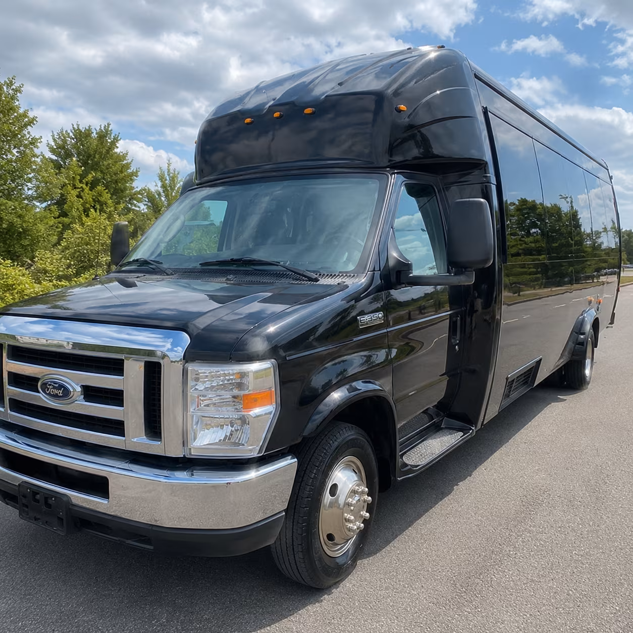 Newark Wedding Transportation party bus exterior