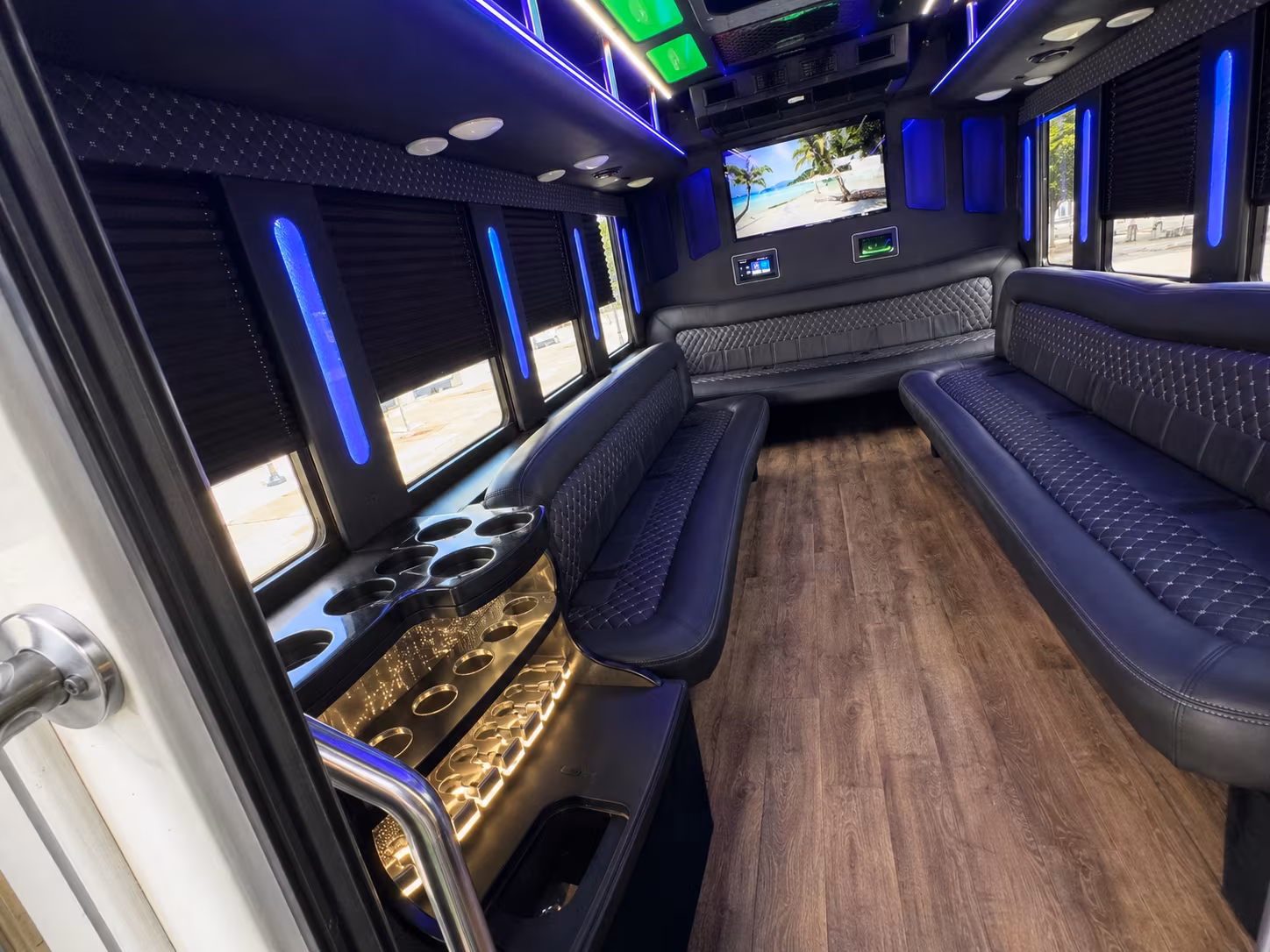 Newark Wedding Transportation onboard seating