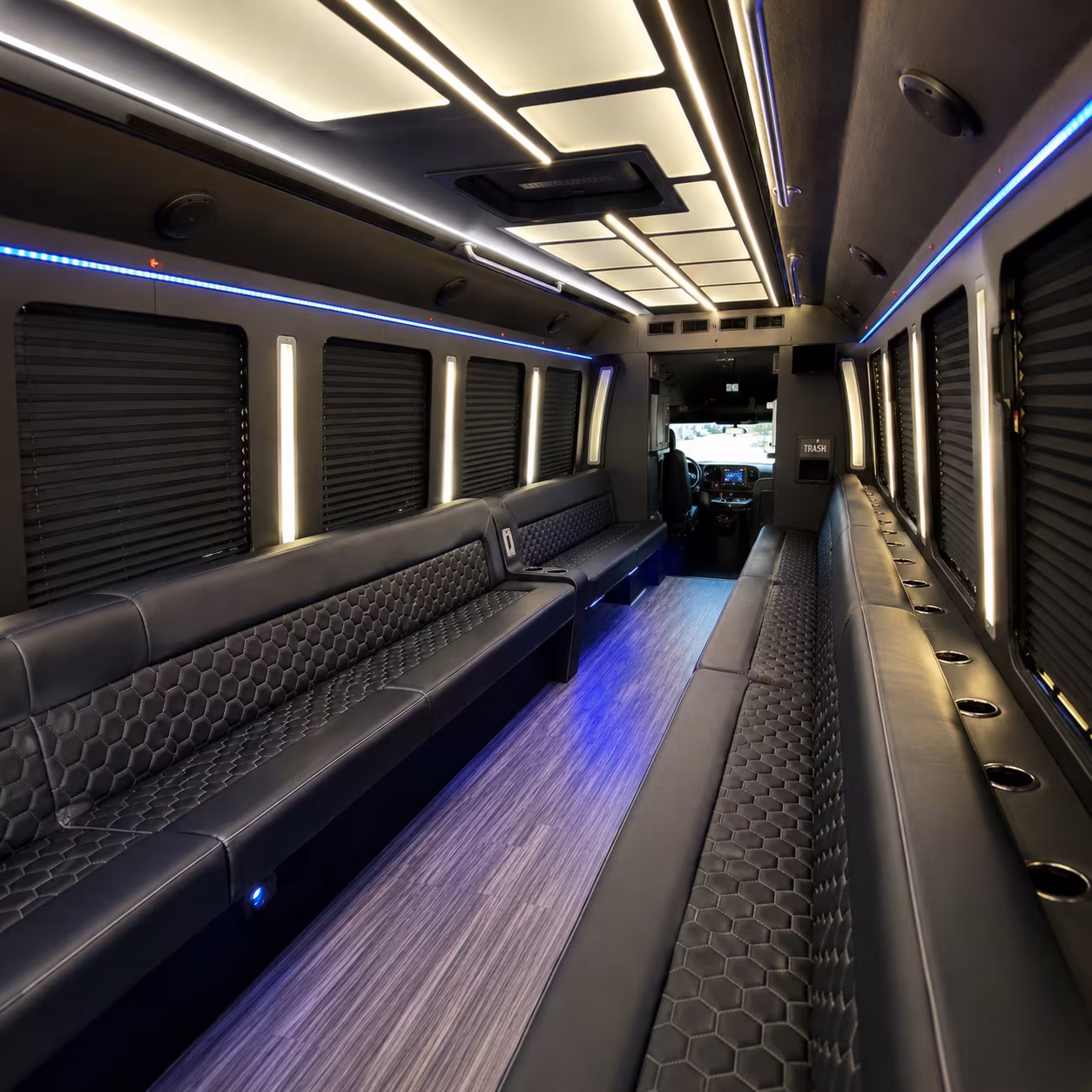 Newark Wedding Transportation party bus exterior