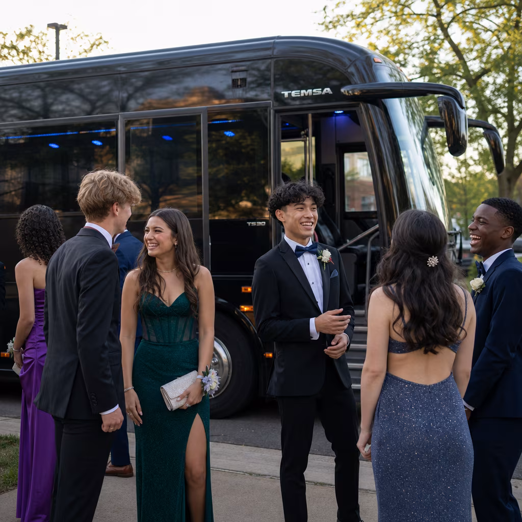 Newark Prom Party Bus Rental
